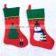 Christmas Tree Hanging Snowman Stocking for Home Decoration