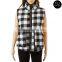 Wholesale Winter Plaid Quilted Vest Buffalo Women Vest