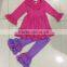 colorful cotton boutique remake cotton girls outfit in stock