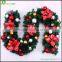 2.7M Christmas decoration long green canes rattan with balls bows christmas tree decorations christmas ornaments
