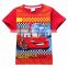 Hot Movie Cars T-Shirt for kids Wholesale Cartoon movie T-Shirts with cheap price Promotion Cars cotton T-shirts for Children