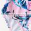 Women One Piece Printed Swimsuit Cut Out Neck Swimsuits