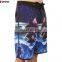 Wholesale custom printed swimwear 4 way stretch blank fishing shorts