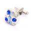 New Design Blue Crystal Cufflinks Men's Gift