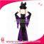 New Arrival Sexy Halloween Costume Black and Purple Devil Lady