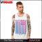 Cheap custom black men printing tanks top
