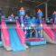 Hot inflatable slide house bounce/Jumping bouncy castle with double lane slide