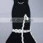 Amigo 2017 christmas tube party dresses Black and white hollow out vent Barelegged Mermaid bandage dress for women