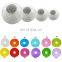Chinese paper lantern with led light 4pcs different size per pack (support for custom pack) round led paper lantern