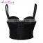 Factory Price black floral lace 5 hooks back pushup ladies bra designs