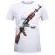 2017 new explosive 3D personality t shirt short sleeve men's t shirt plus size t shirt