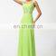 Grace Karin Wholesale Fashion Ladies Sleeveless Chiffon Green Beaded Long Evening Dress CL4446-2