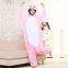 Rabbit Cartoon Flannel Conjoined Polyester Pajamas
