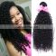 2017 hot sale virgin hair malaysian kinky curl sew in hair weave