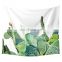 Cactus Tapestry New Green Plant Moon Shape Wall Hangings Tapestry Wallpaper
