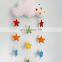 Wall Hanging Baby Nursery Felt Cloud and Drops Baby Mobile