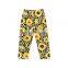 Hot Sale Red 2 Ruffled Design O-Neck Top With Sunflower And Leopard Printed Leggings Baby Kids Clothing Set