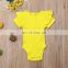 Baby Girls Rompers Sweet Ruffles Newborn Cotton Summer Clothing Short Sleeve Bodysuit 5Colors 4Size