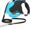 HQ  Retractable Dog Walking Nylon Tape Leash for Heavy Duty up to 110lbs with Anti-Slip Handle