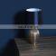 bucket shape unique silver embossed surface small dark blue nightstand lamps ceramic in bulk