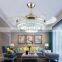 European crystal Stealth ceiling fan light bedroom modern minimalist restaurant European-style living room ceiling fan lights