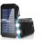 solar power bank 8000mah led screen display light solar power charger recharge battery power charger