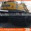 Amphibious excavator with Side pontoons+spuds suitable for 5m water max 13m arm