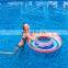 Inflatable Float Circle Bathing Swimming Ring Thickened Adult Pool Float Life Buoy Rainbow Summer Water Buoy Accessories