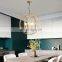 2021 Modern Nordic Golden Pendant Lamp Hanging European Style Candle Chandelier