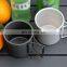 Custom Low MOQ Logo Manufacturers Color Printed Coffee Sublimation Wholesale Enamel Camping Mugs
