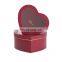 Recycled paper big clear hearted shaped chocolate box paper boards for gifts display