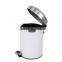 Embossed garbage container 5 liters metal bathroom bin bathroom trash can dust bin for kitchen