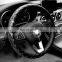 Autoaby Universal 38cm Steering Wheel Cover Bling Rhinestones Crystal Car Handcraft Steering Wheel Covers Soft Leather