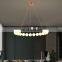 High Quality Fashion Indoor Decoration Bedroom Living Room LED Black Gold Modern Pendant Lamp