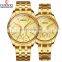 Chenxi 069A Minimalist Men Women Quartz Watches Stainless Steel Waterproof Date Luxury Wrist Watches for Couples