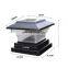 solar powered sensor waterproof outdoor yard fence solar led post cap main gate pillar light for garden