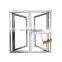 Aluminium double glass casement window glass price aluminum profile window casement window