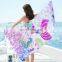 Luxury Designer Manufacturer Yellow Stripe Soft Black Hawaii Wholesale Custom Mermaid Logo White Beach Towels