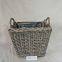 Square Wicker garden baskets set of two willow flower basket cheap price