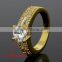 Jewelry Finding Top Quality Proposal Design Cubic Zircon Main Stone Engagement Ring