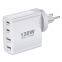 USB C Wall Charger 130W Foldable Travel 4 Type C PD 3.0 Charger Block Quick Fast Charger Desktop Power Adapter Charging Station