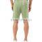 Wholesale Custom Mens Green Beige Burnout Wash Shorts