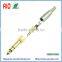 Screw On Waterproof Headphone Jack Adaptor - 6.35mm Stereo Male Plug to 3.5mm Female Jack