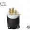 UL Listed Thermoplastic Nema 5-20P Plug/electrical Extension Plug/Nylon Plug