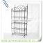 KZ12161 Wrought Iron Tier 5 Tall Standing Kitchen Rack Corner Rack