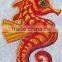 high quality custom embroidery horse patch badge for clothing