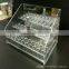 acrylic Cosmetic & brush organizer / acrylic holder tray