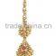 Indian Traditional Antique Gold Tone Polish Matha Tikka With Ruby Drop