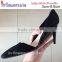 Shoes that can be worn as heels as well as flats or mid-high heels with detachable heels