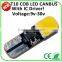 Plasma Red T10 w5w wedge auto interior accessories 12v canbus T10 COB*2 cob led bulb